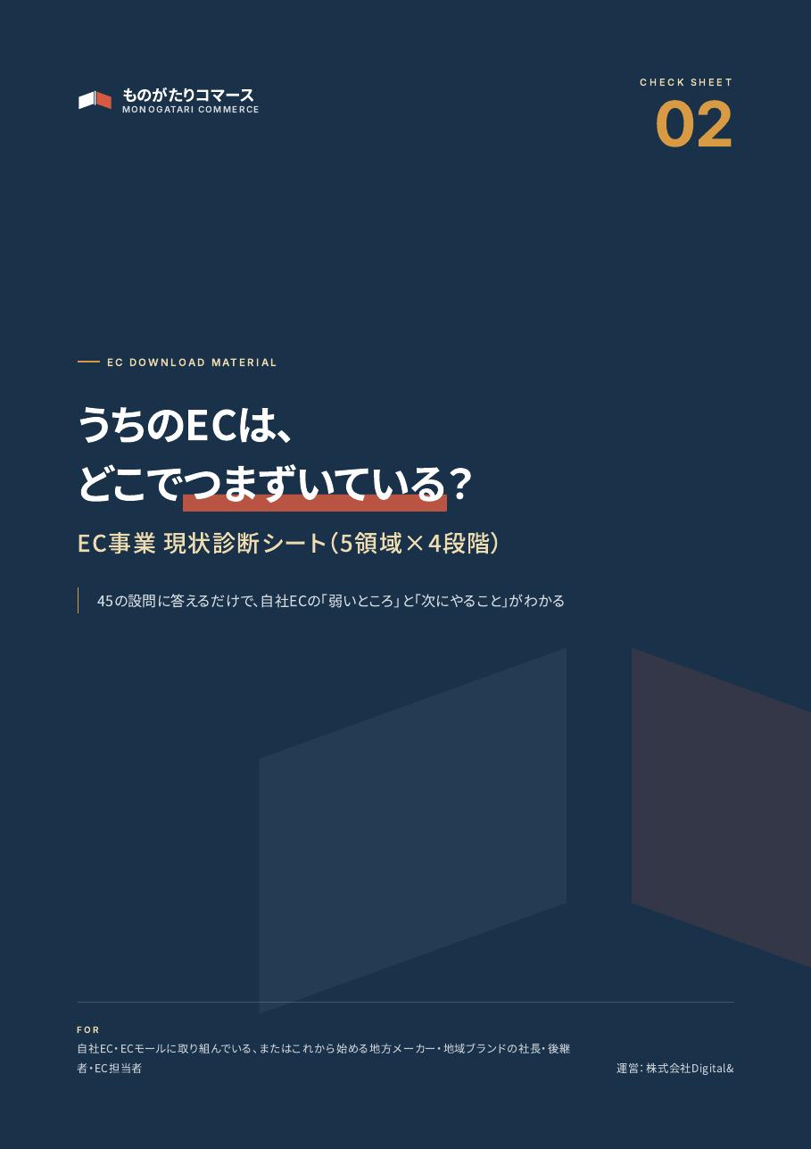 EC事業 現状診断シート(5領域×4段階・全45問)の表紙