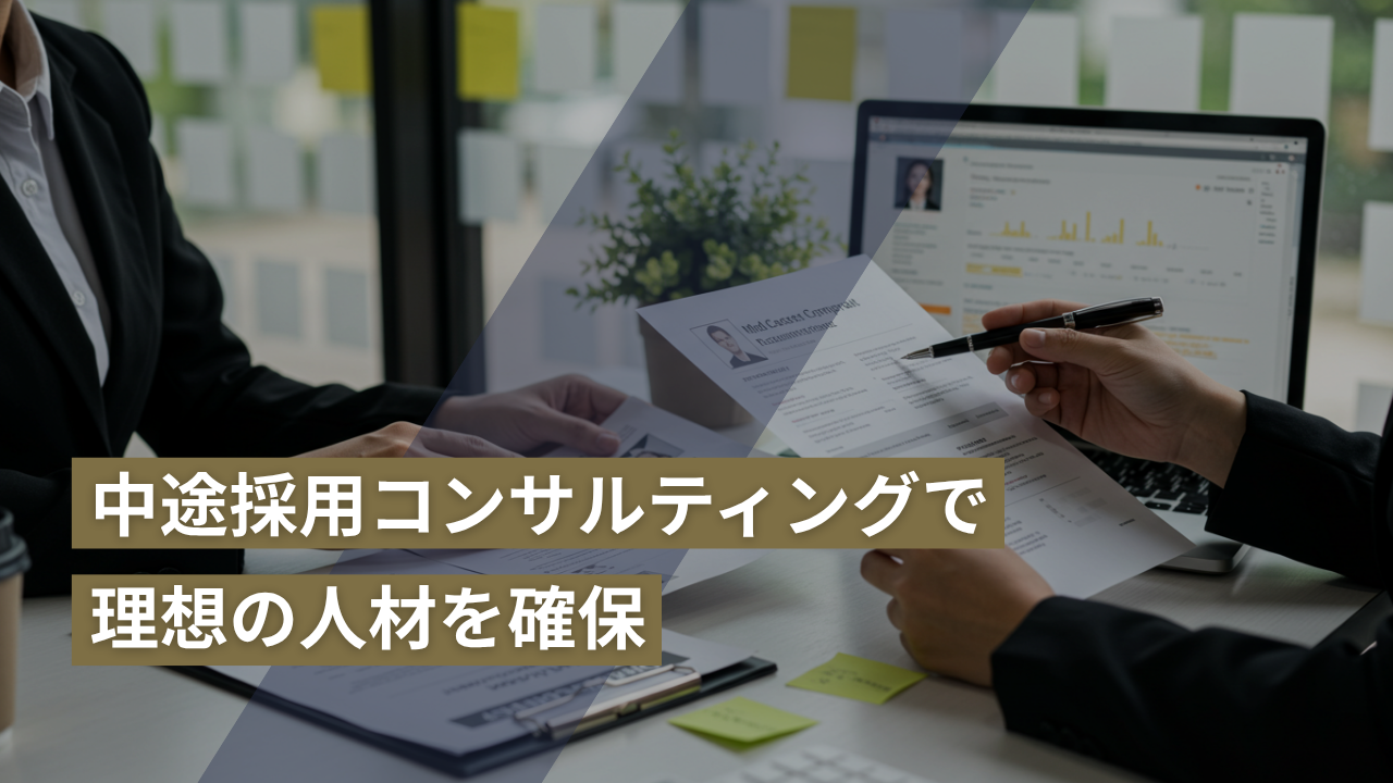 中途特化型の採用業務支援で理想の人材を確保