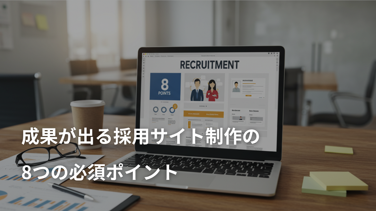 成果につながる採用サイト制作の8つの必須ポイント