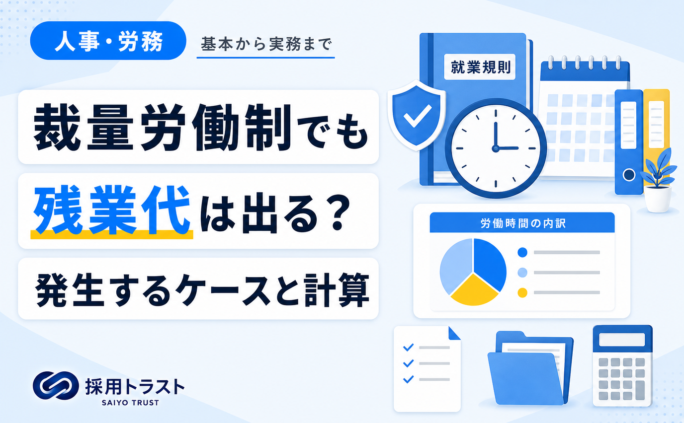 裁量労働制でも残業代が発生するケースと計算方法を解説する記事のサムネイル画像