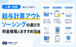 給与計算アウトソーシングの選び方と料金相場、おすすめサービス10選を比較する記事のサムネイル画像