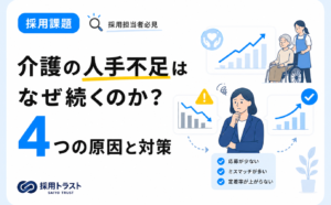 介護の人手不足が続く原因と現状データ・今すぐできる対策を解説する記事のサムネイル画像