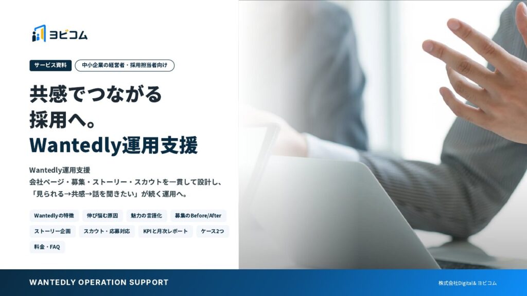 Wantedly運用支援の表紙