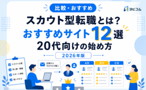 スカウト型転職の仕組みとおすすめサイト12選・20代向けの始め方を解説する記事のサムネイル画像